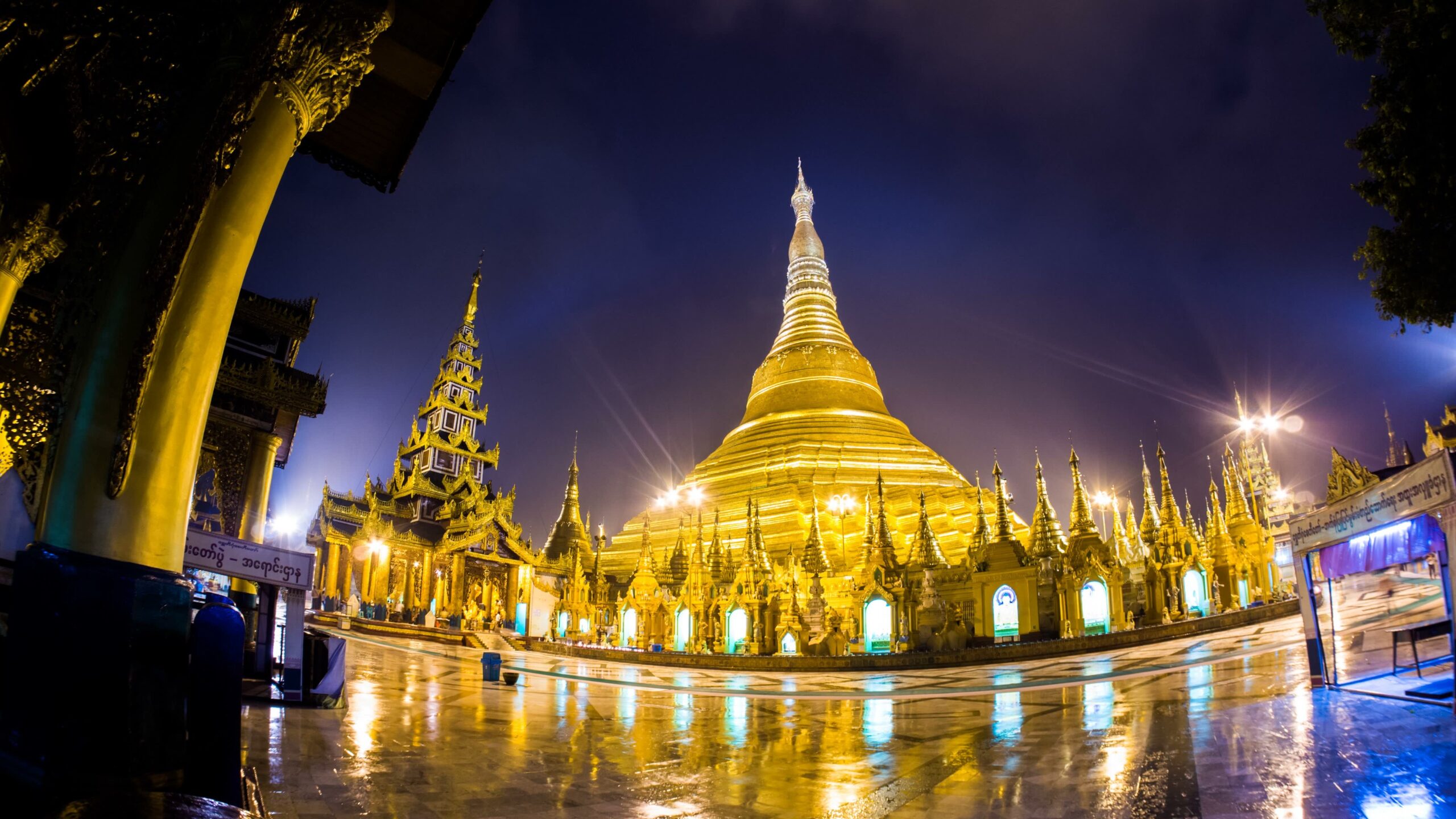 Shwedagon Pagoda Temple on Myanmar Country Wallpapers