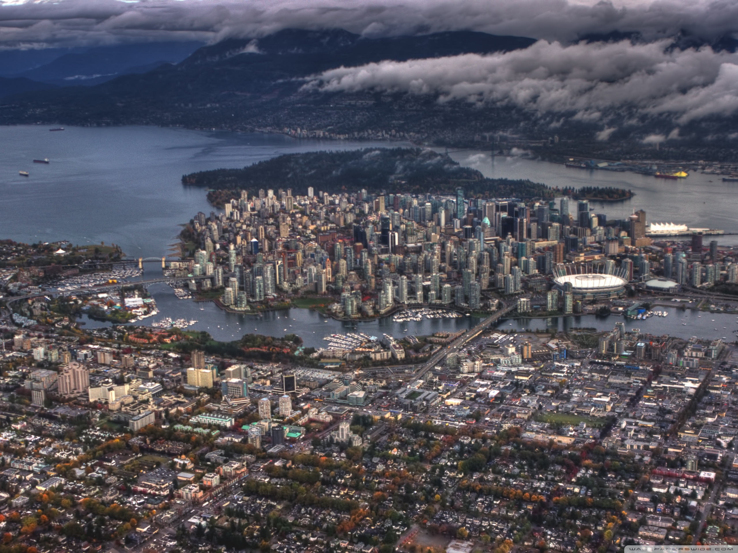 Vancouver Aerial View ❤ 4K HD Desktop Wallpapers for 4K Ultra HD TV