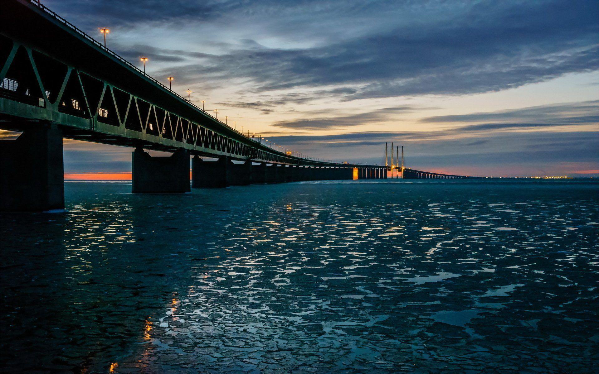 Oresund Bridge in Sweden/Denmark Computer Wallpapers, Desktop