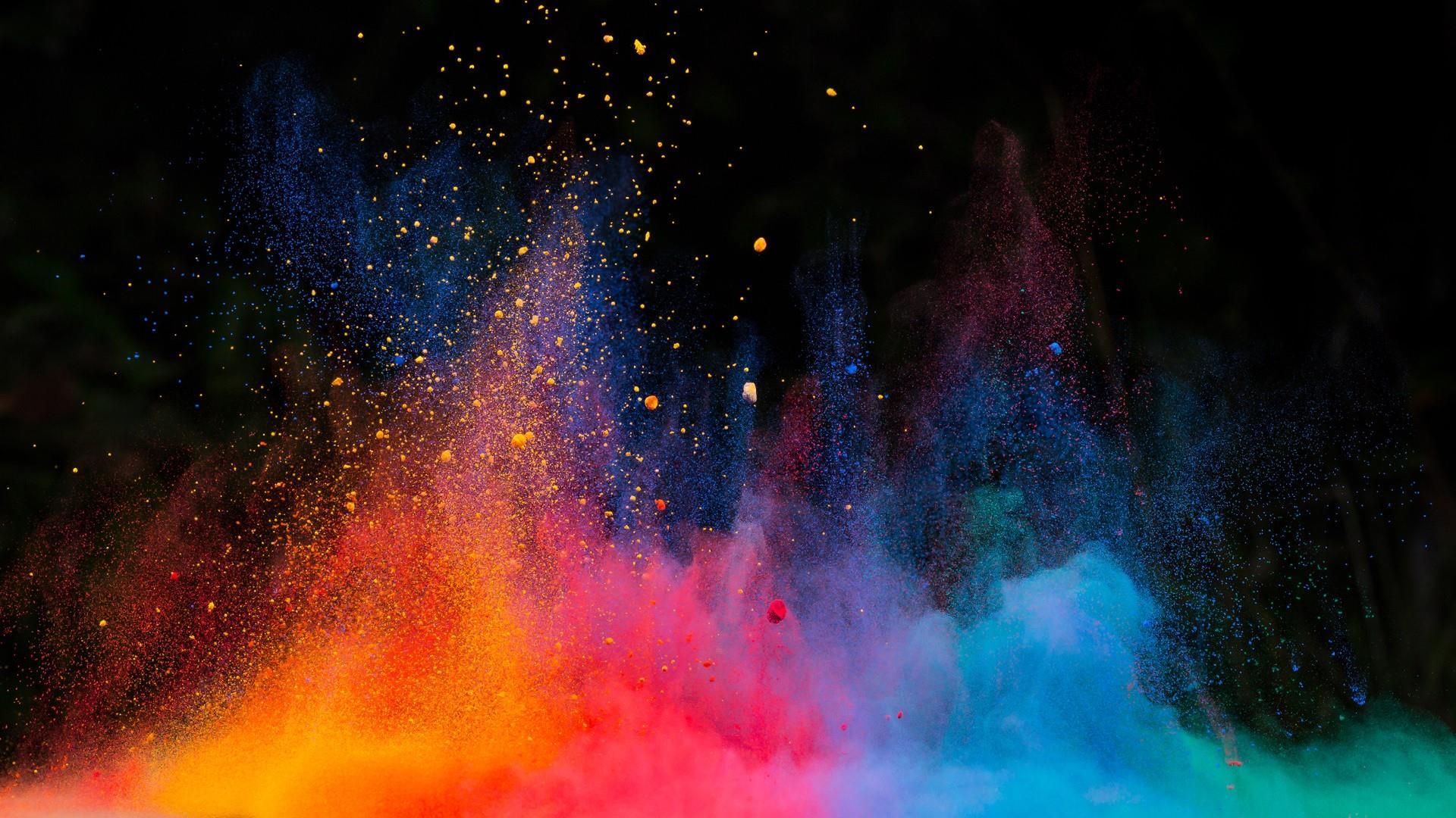 Multicolor Dust Explosion Wallpapers