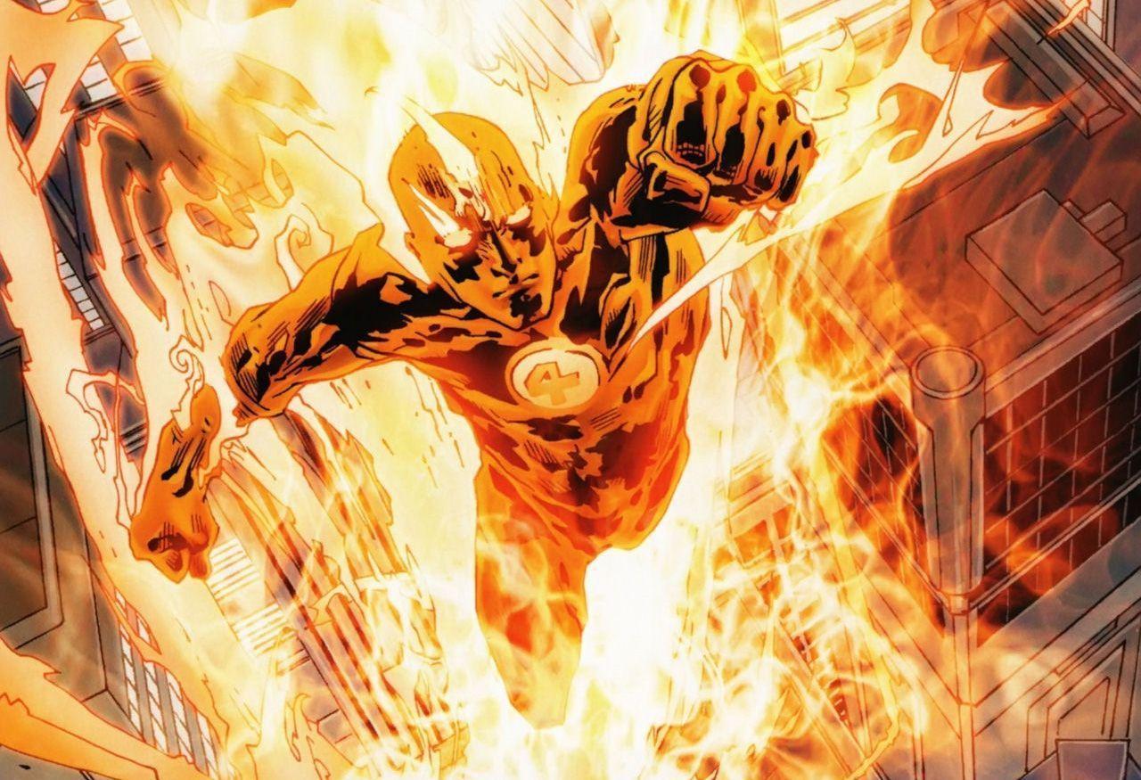 Human Torch hd comic photos