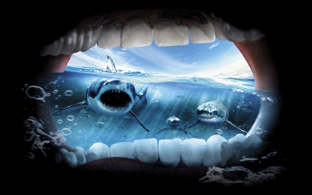 Funny wallpapers Jaws