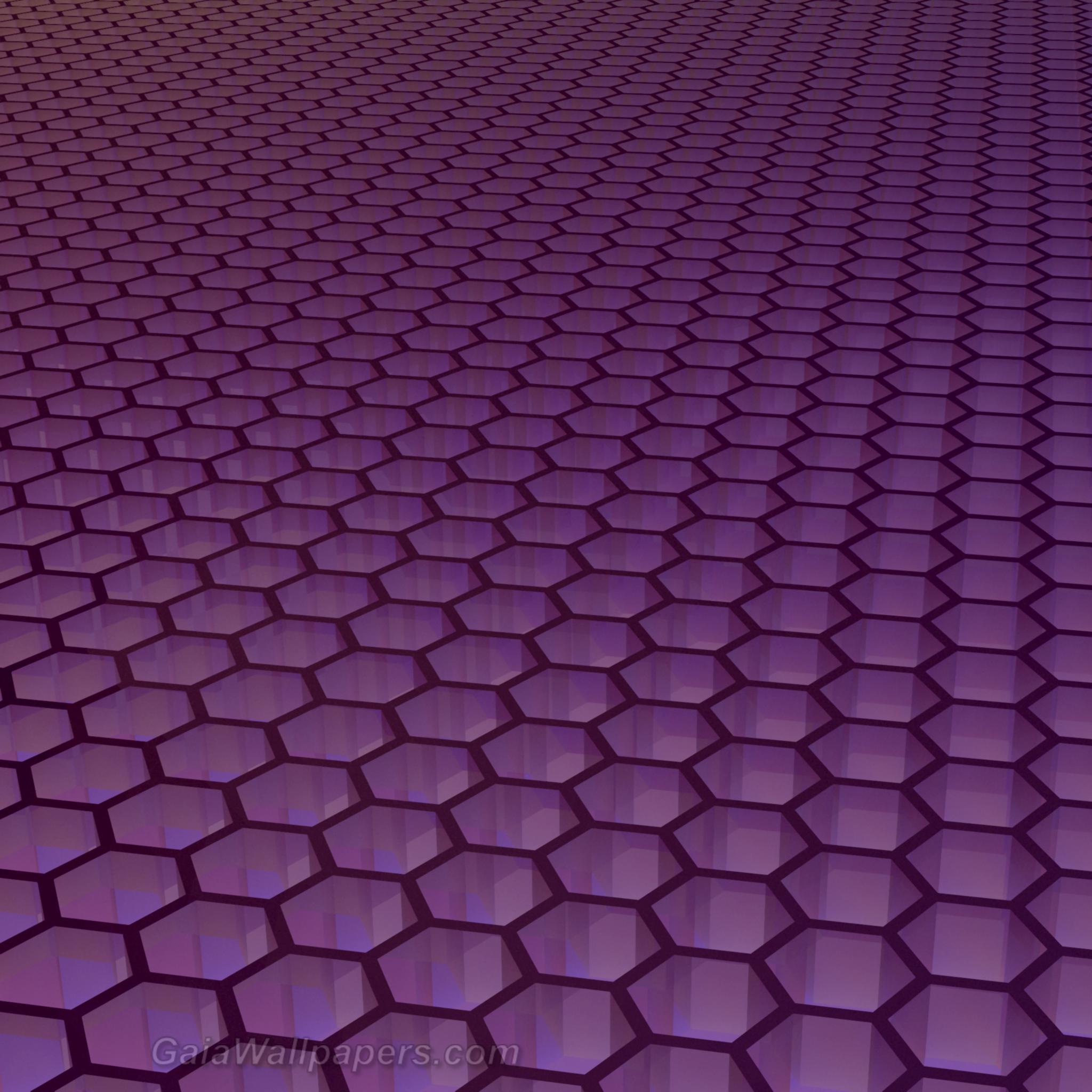 Infinite purple hexagonal grid wallpapers