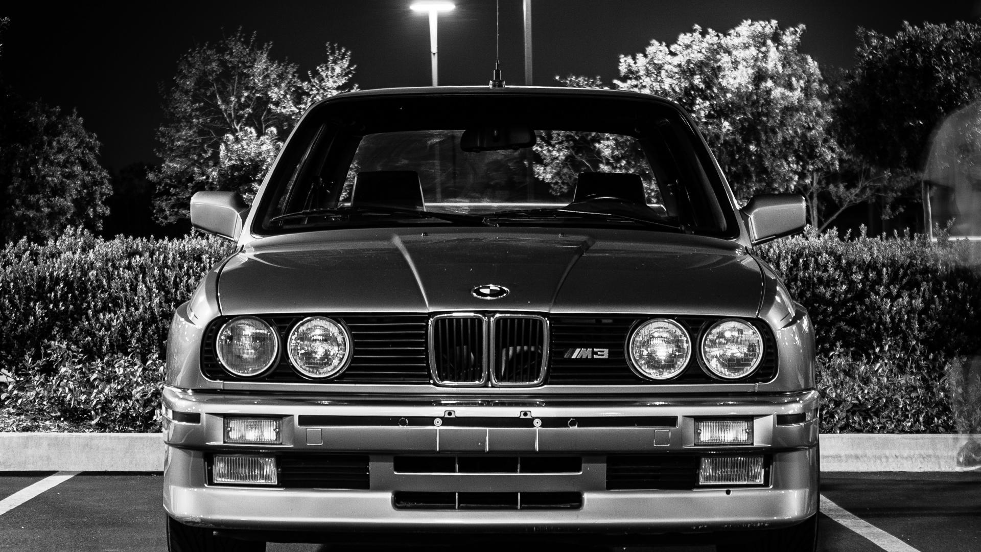 Bmw m3 e30 black and white wallpapers