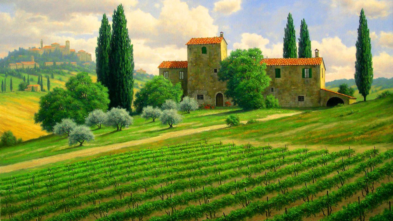 Tuscan Countryside Wallpapers Desktop