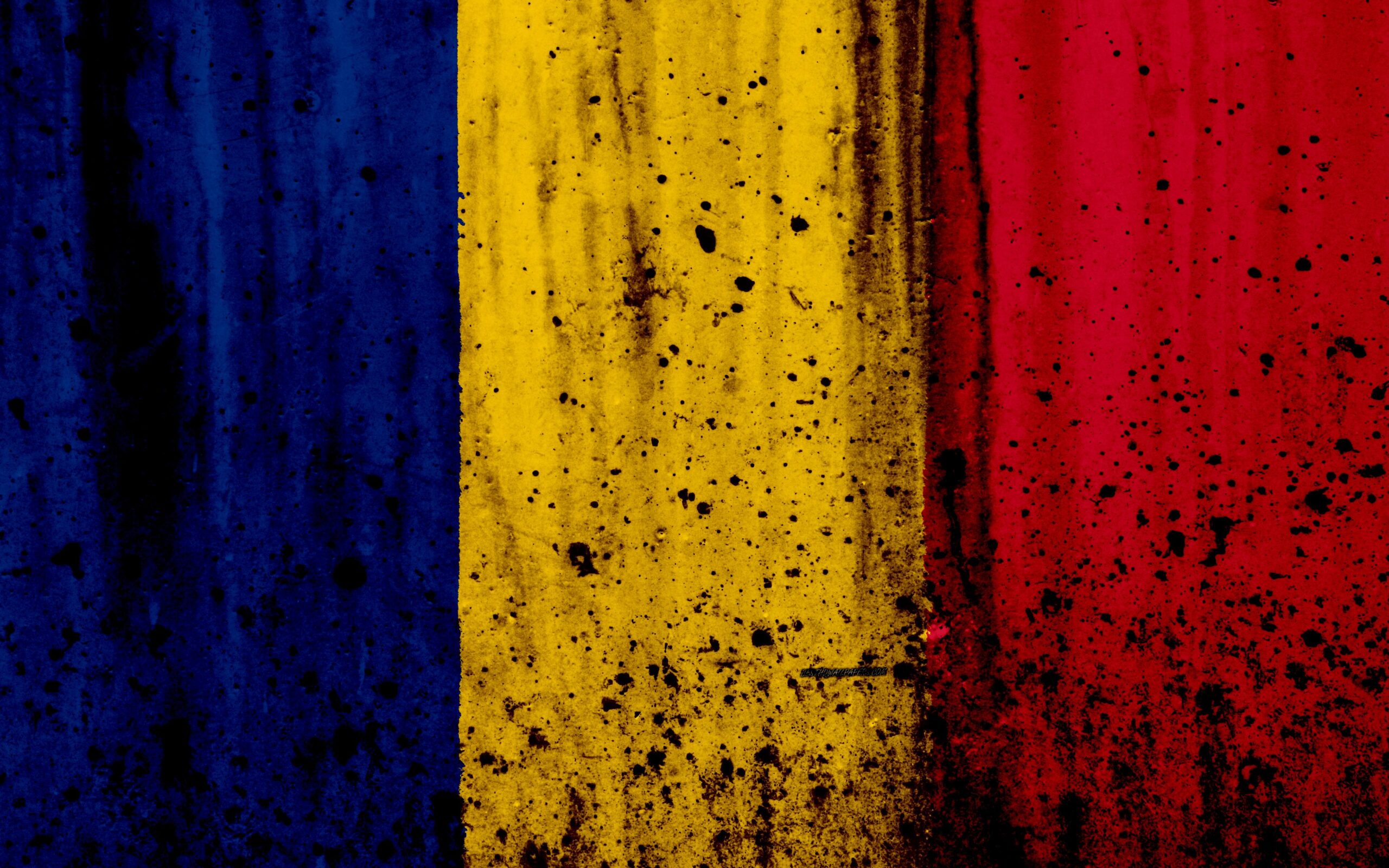 Download wallpapers Chad flag, 4k, grunge, flag of Chad, Africa