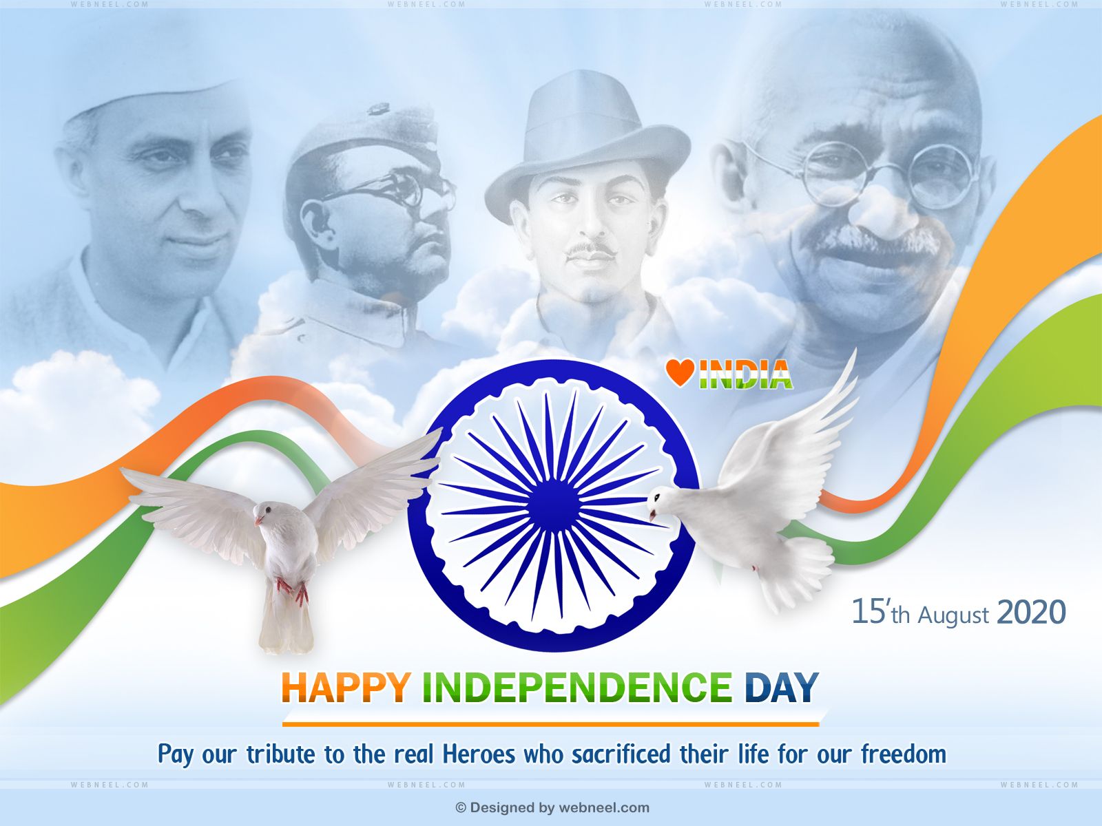 40 Beautiful Indian Independence Day Wallpapers and Greeting cards