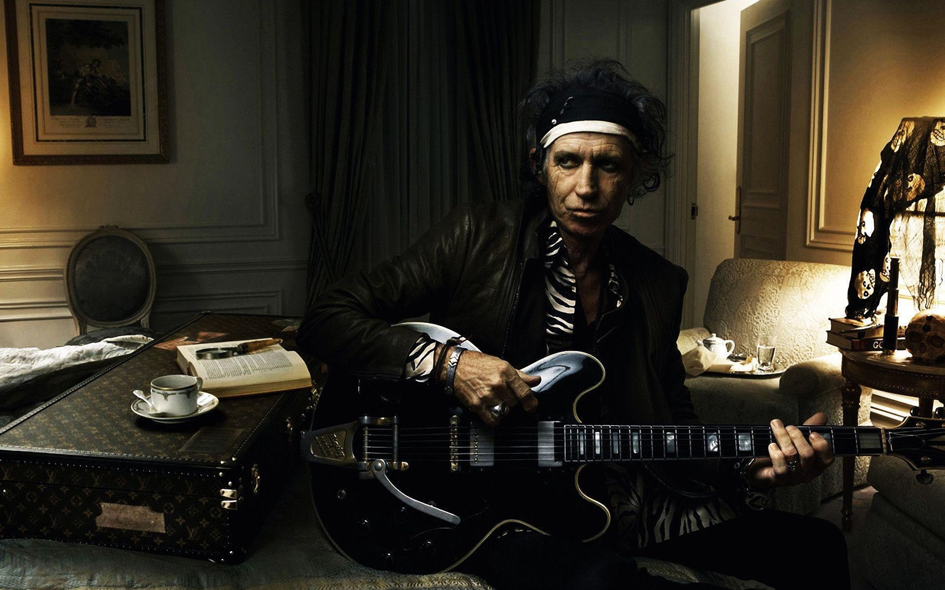 Keith Richards Guitarist Rolling Stones widescreen wallpapers