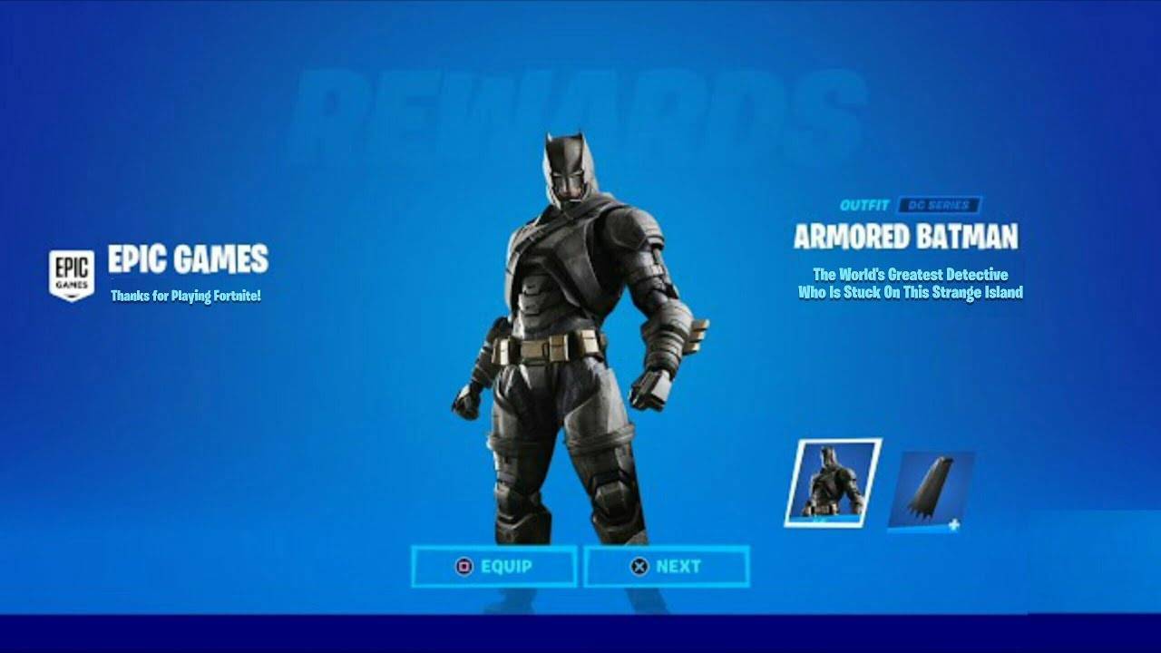 FORTNITE Armored Batman Zero Skin