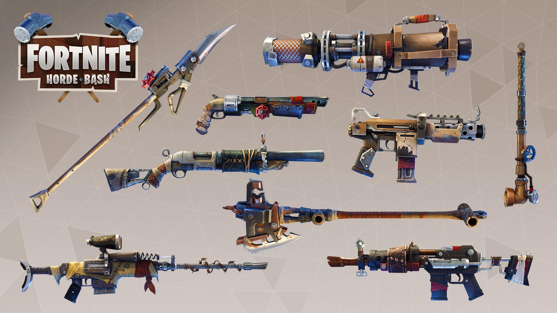 Cosmetics Idea: Weapon and Material Skins from PVE : FortNiteBR