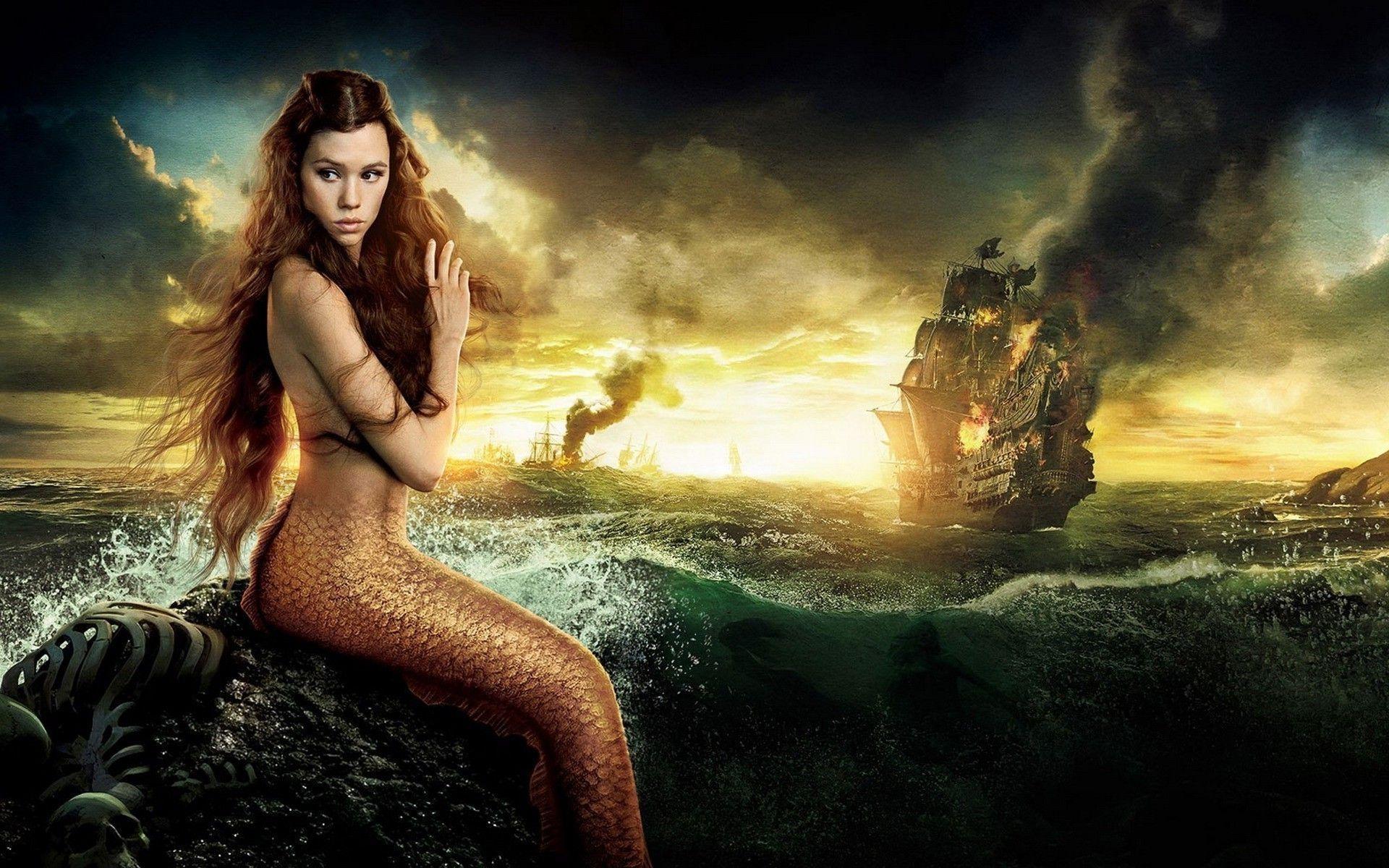 Pirates Of The Caribbean Beautiful Mermaid Desktop Wallpapers