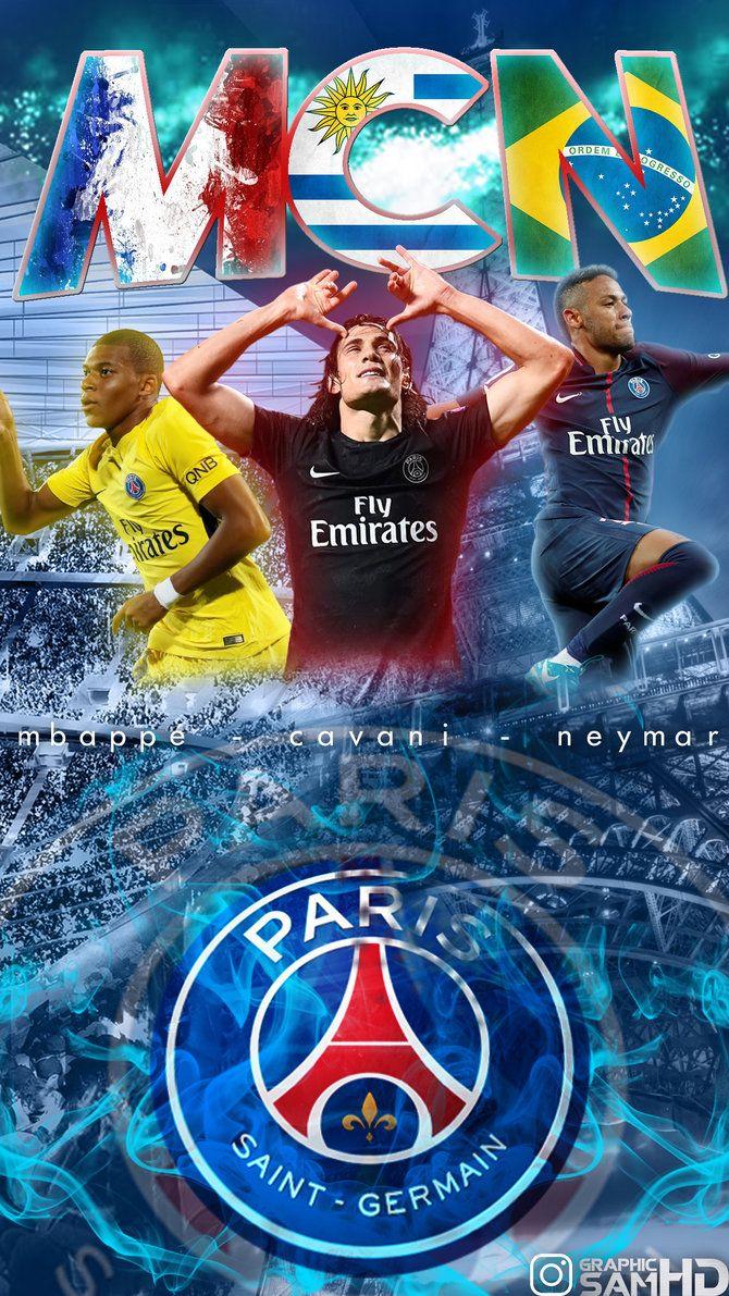 Mbappe Cavani Neymar Phone Wallpapers 2017/2018 by GraphicSamHD on