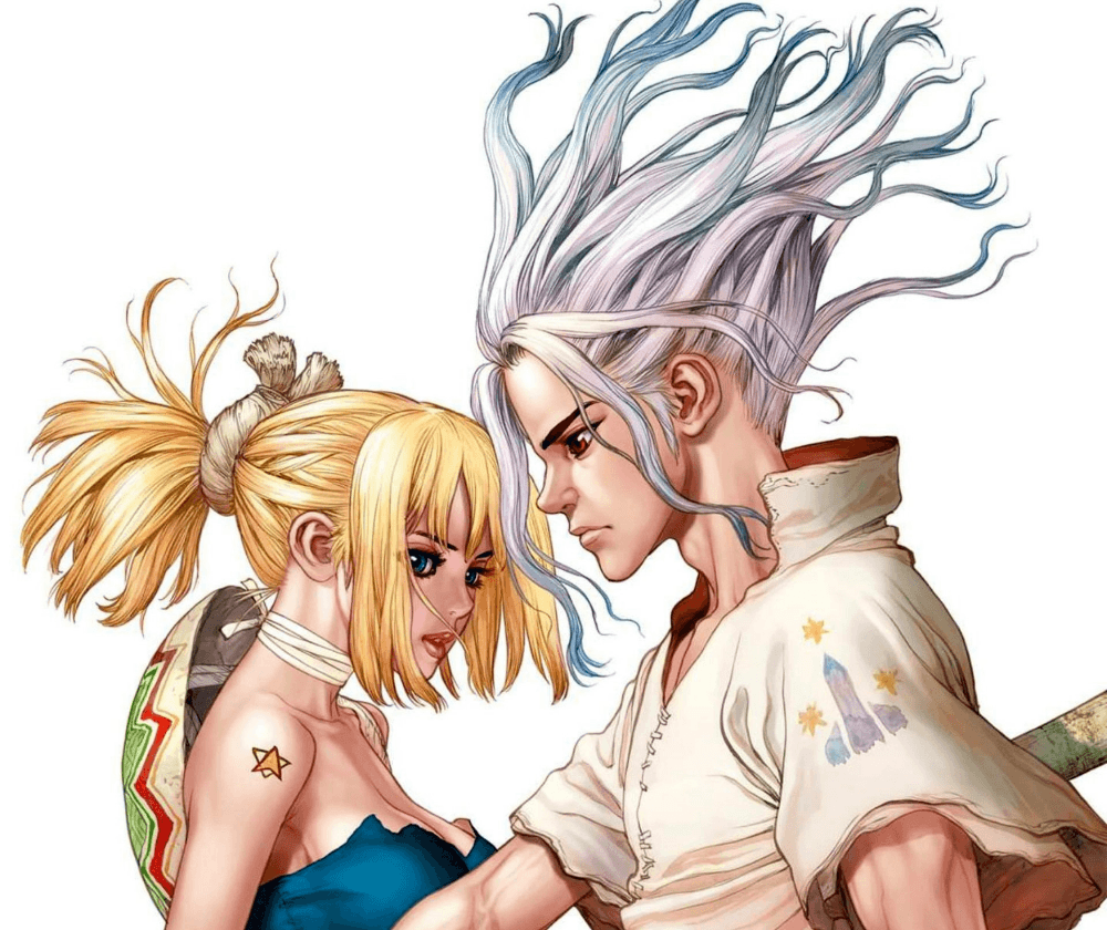 Anime Dr. Stone Senku Ishigami Kohaku