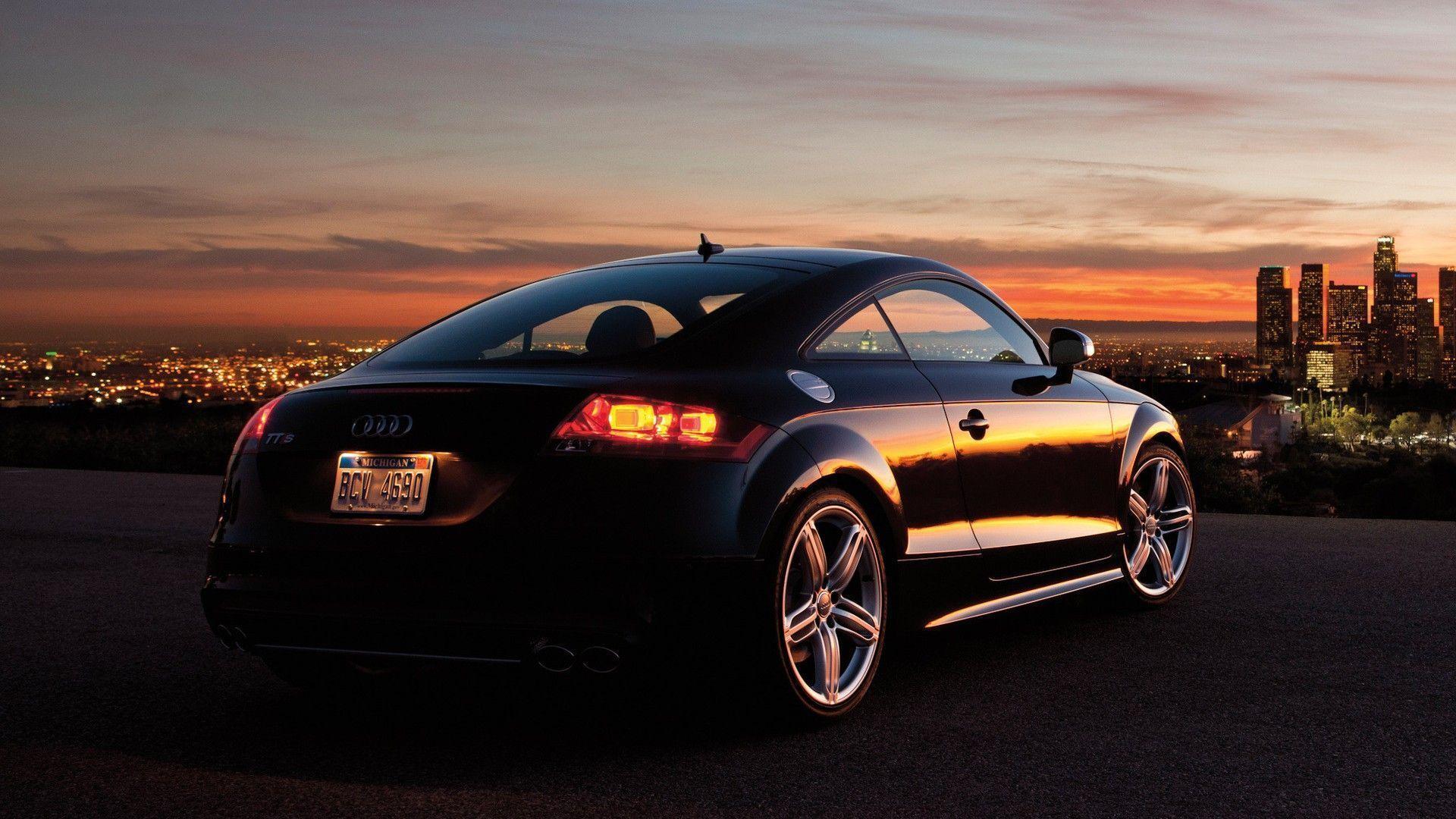 Black Audi TTS Car Wallpapers