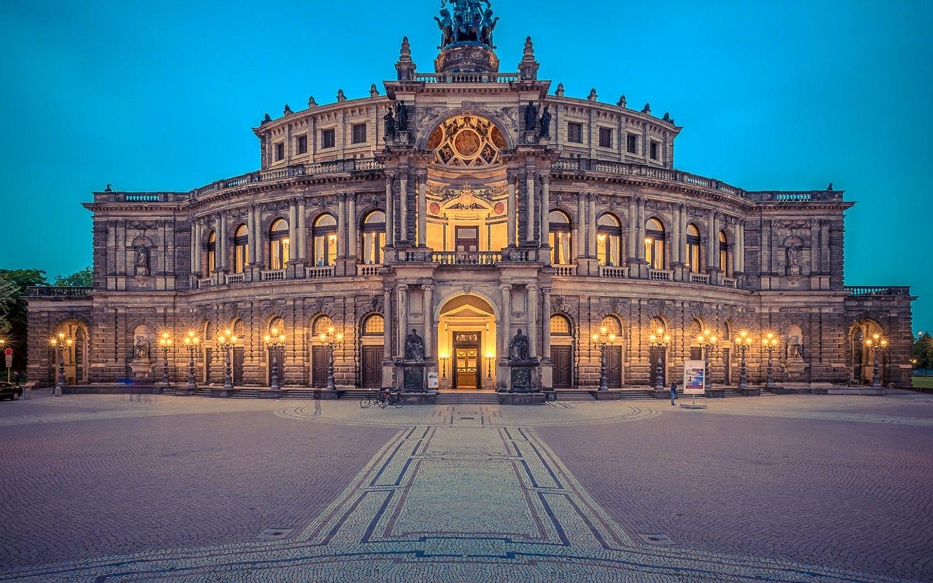 Dresden Opera Hous HD Wallpaper, Backgrounds Image