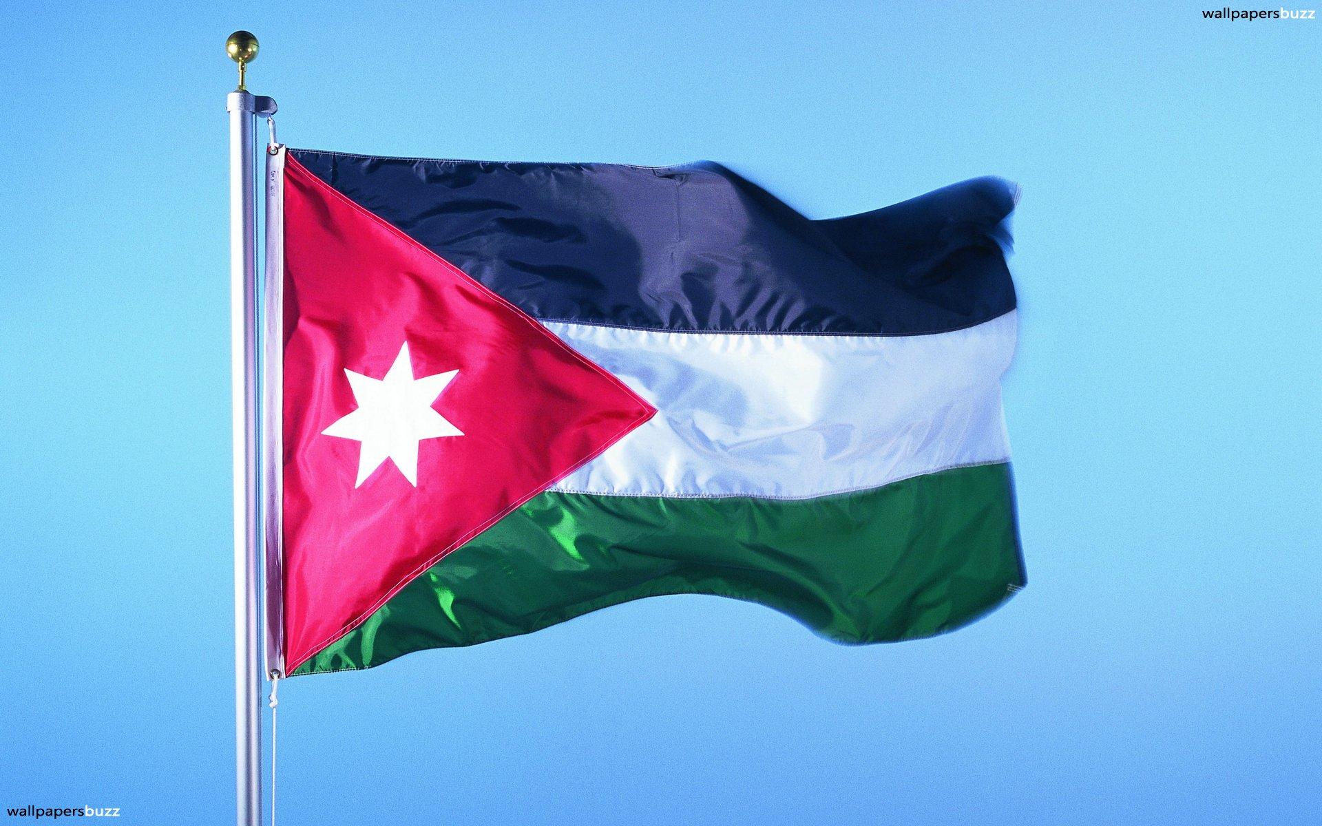 The flag of Jordan HD Wallpapers