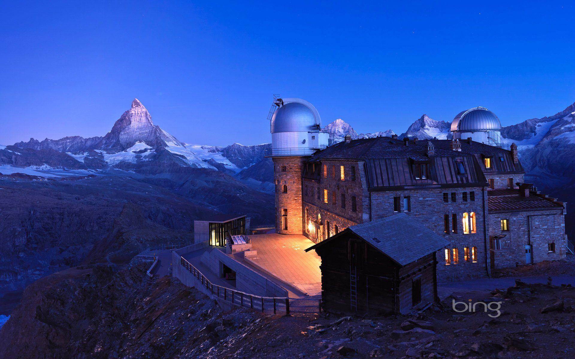 kulm hotel zermatt switzerland sky mountain weather station