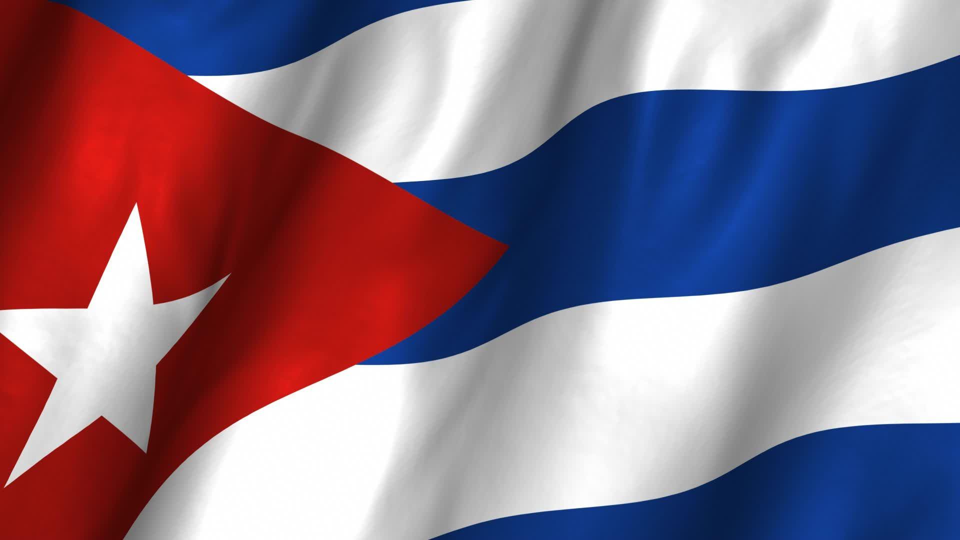 Cuba Waving Flag ~ Stock Video Footage