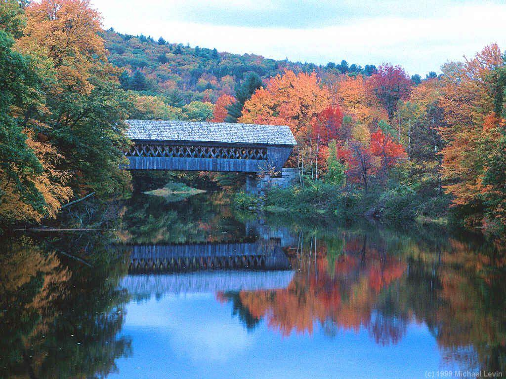 New England Covered Bridges and fall foliage.