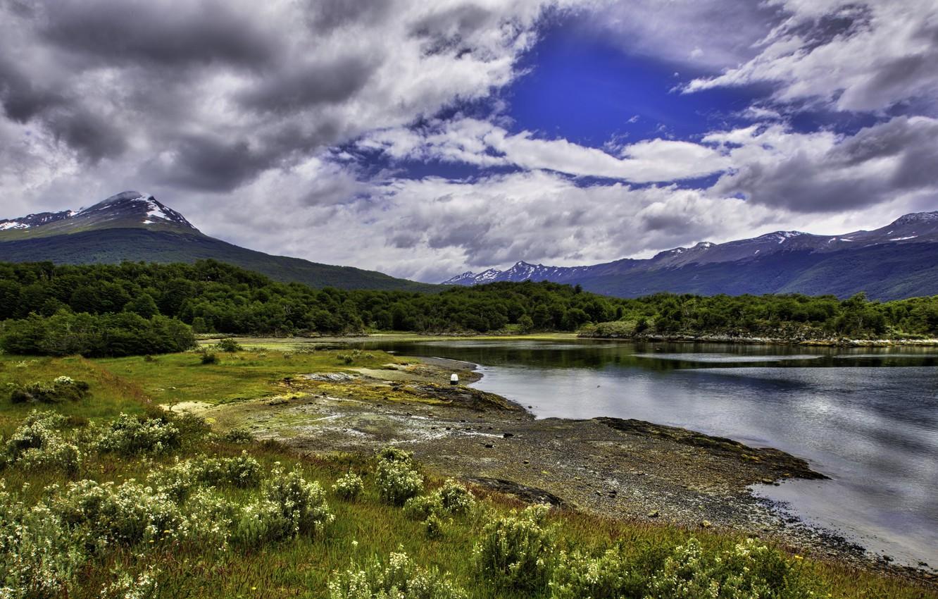 Wallpapers the sky, clouds, mountains, Argentina, Argentina, Ushuaia