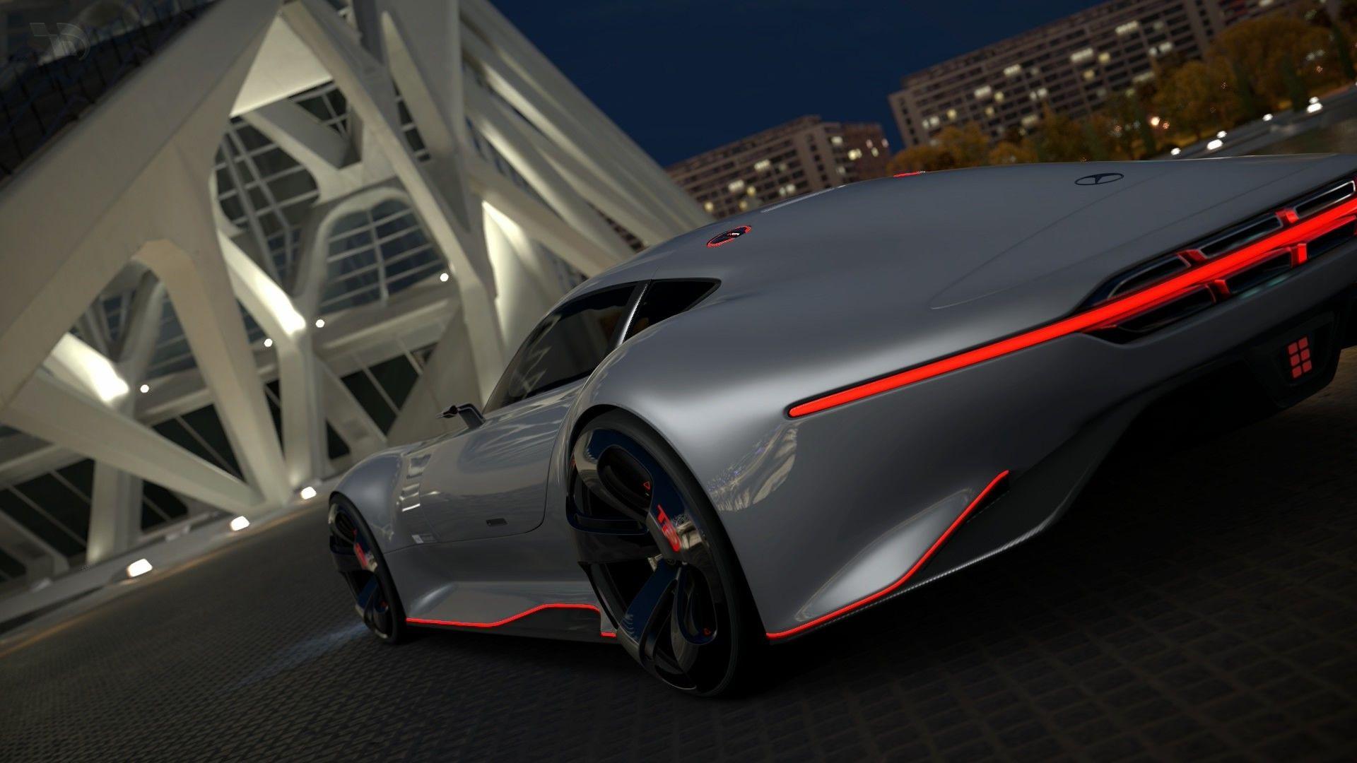 car, Gran Turismo 5, Mercedes Benz AMG Vision Gran Turismo, Video