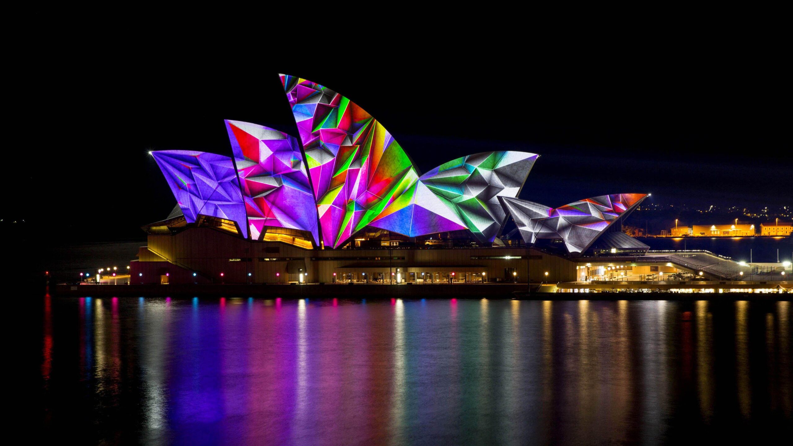 Sydney Opera House Light Show HD [3840 X 2160] : wallpapers