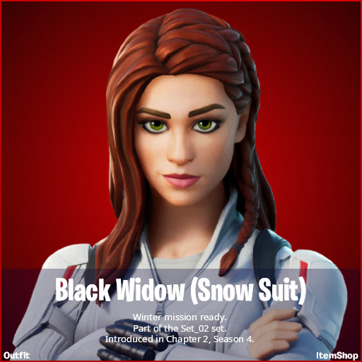 Black Widow Snow Suit Fortnite wallpapers