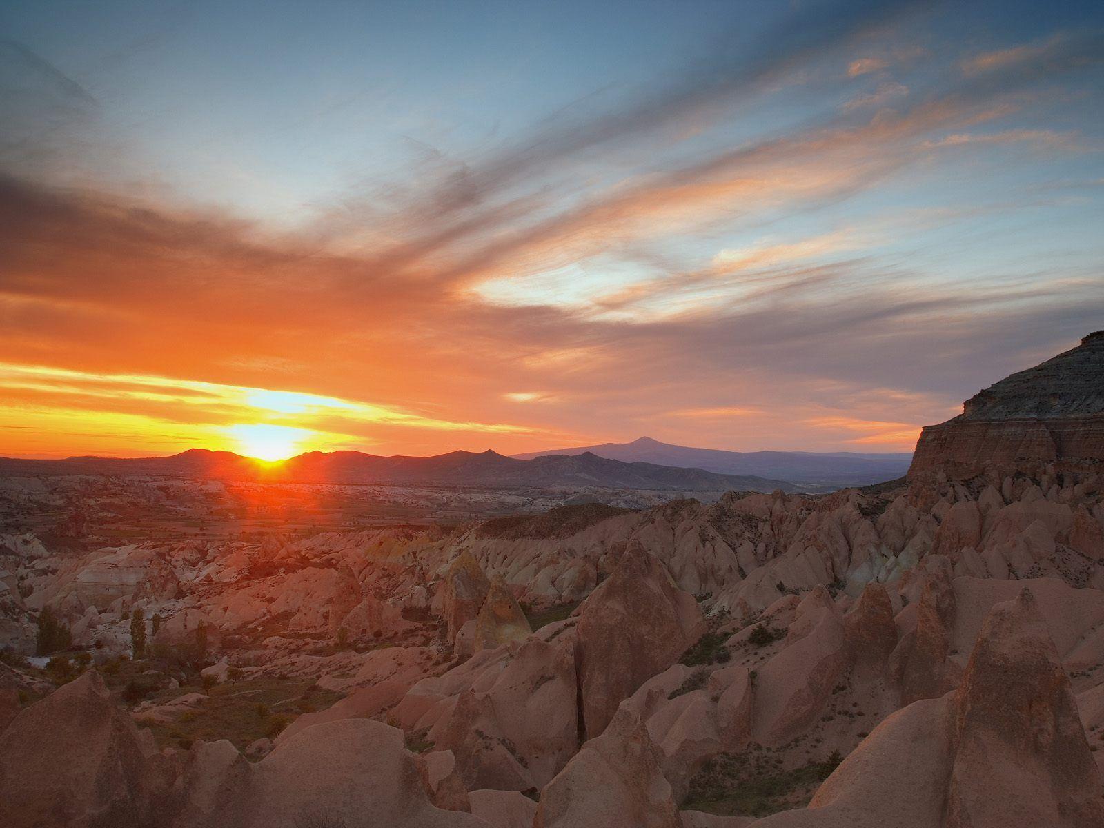 Nature: Sunset, Badlands National Park, South Dakota, picture nr