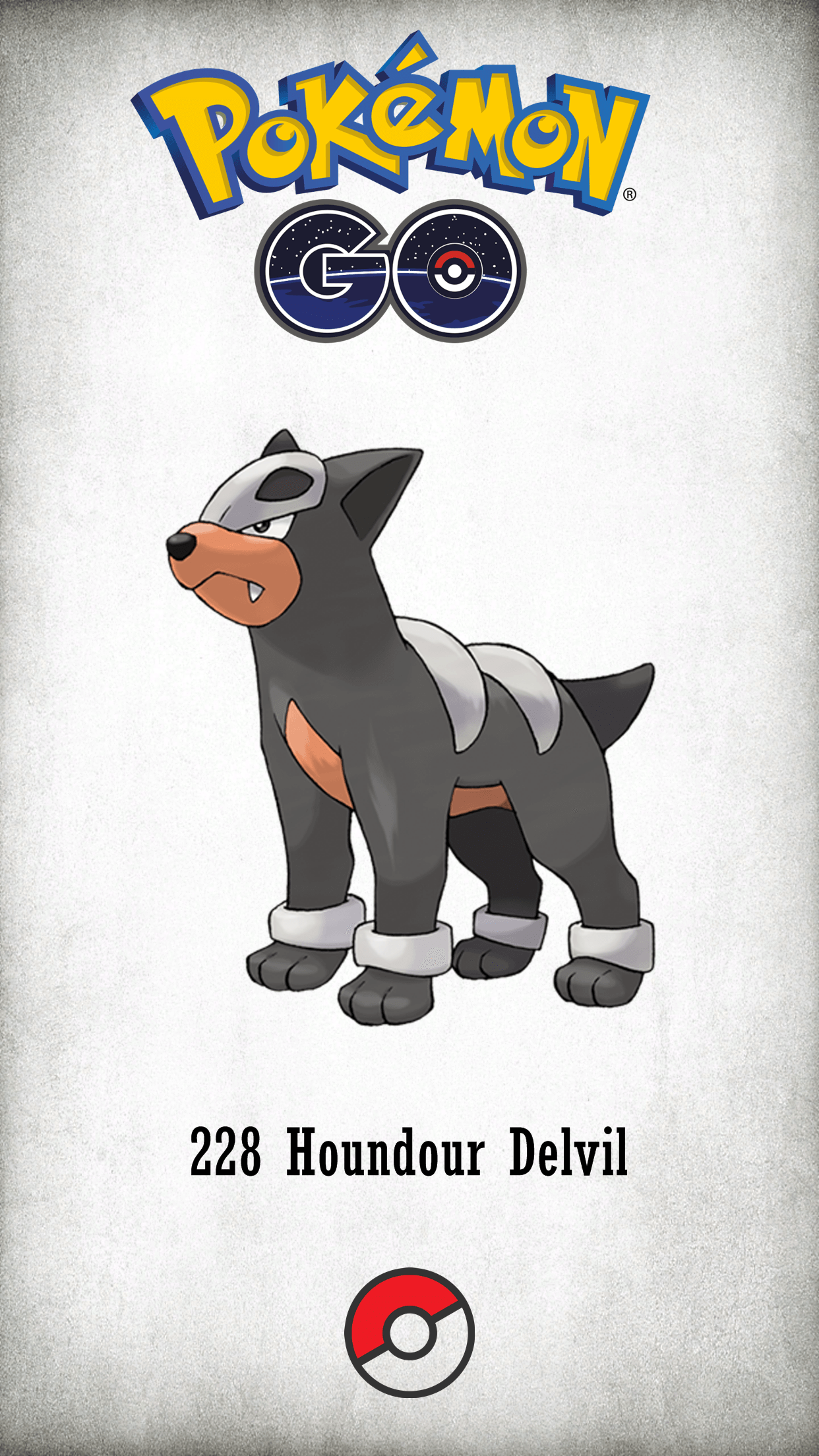 228 Character Houndour Delvil