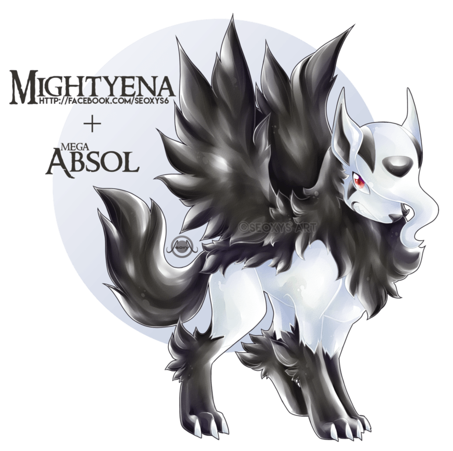 Mightyena X Mega Absol by Seoxys6