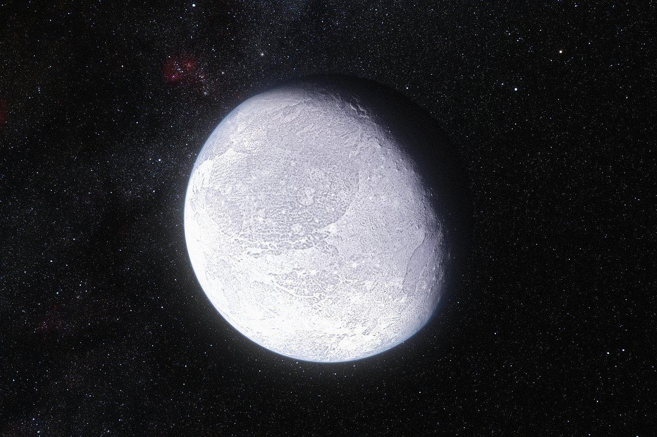 Artist’s impression of the dwarf planet Eris