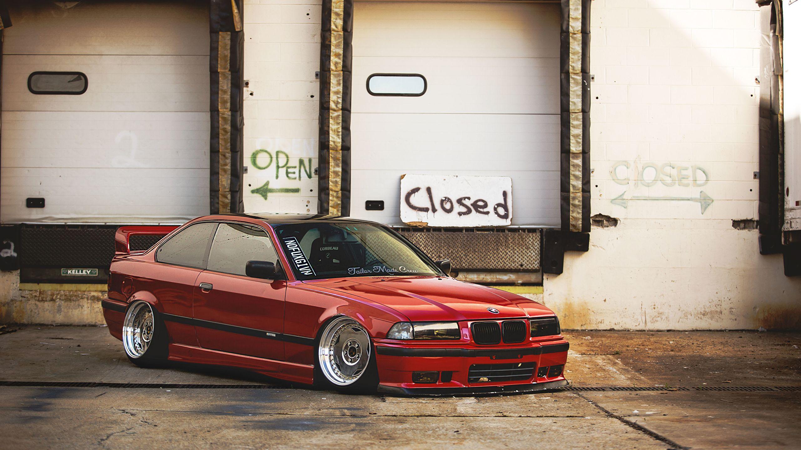 Photo BMW E36 Red automobile