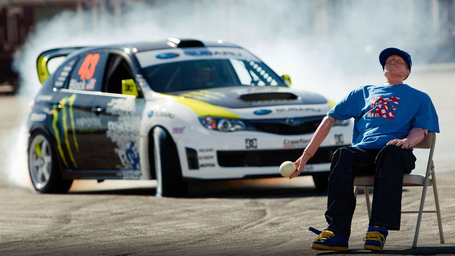 Wallpapers Ken Block Subaru Impreza Wrx Sti Auto Car