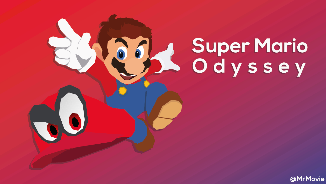 A Super Mario Odyssey Wallpapers in Material/Flat Design [I made it