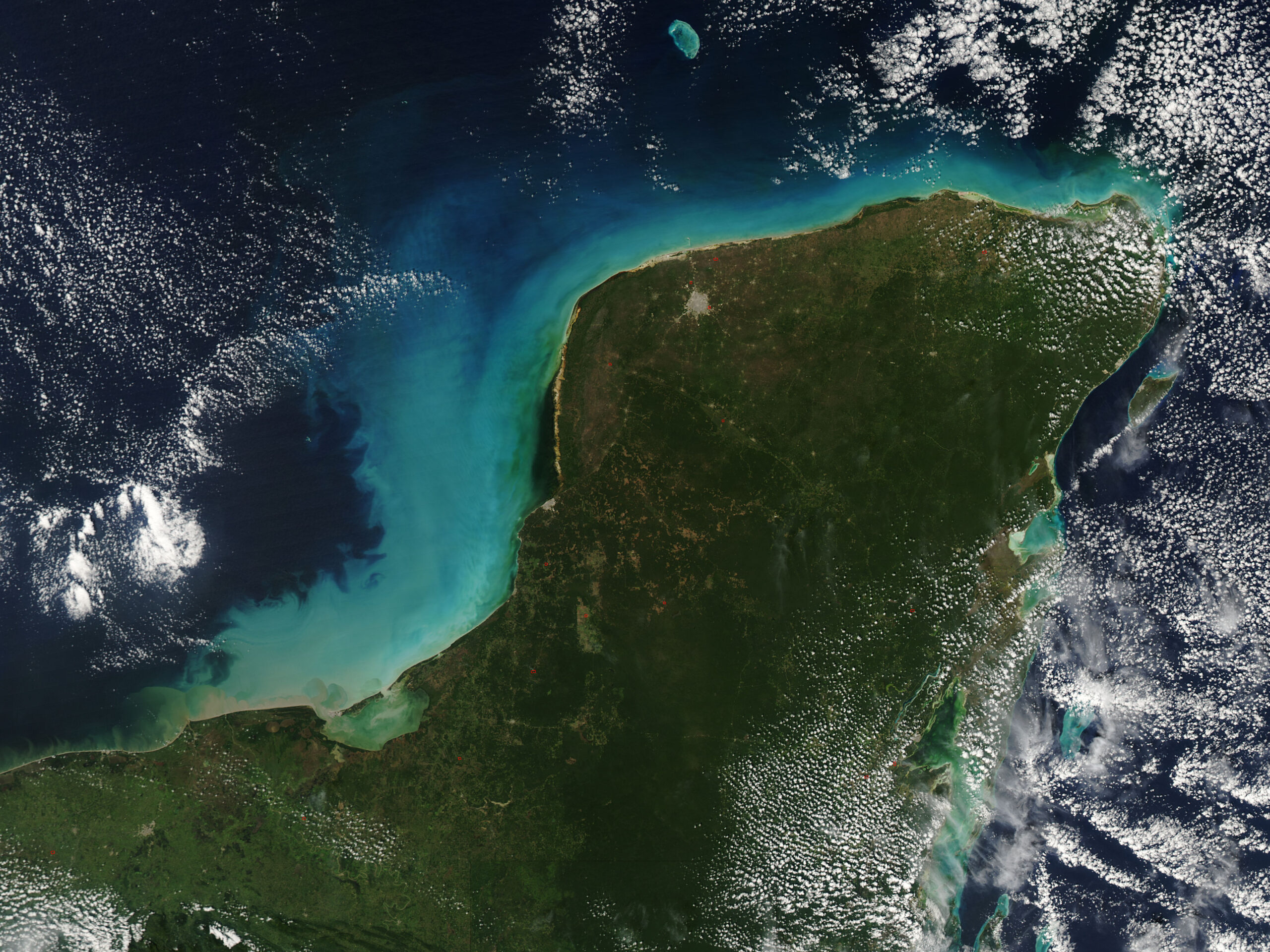 NASA Visible Earth: Yucatan Peninsula