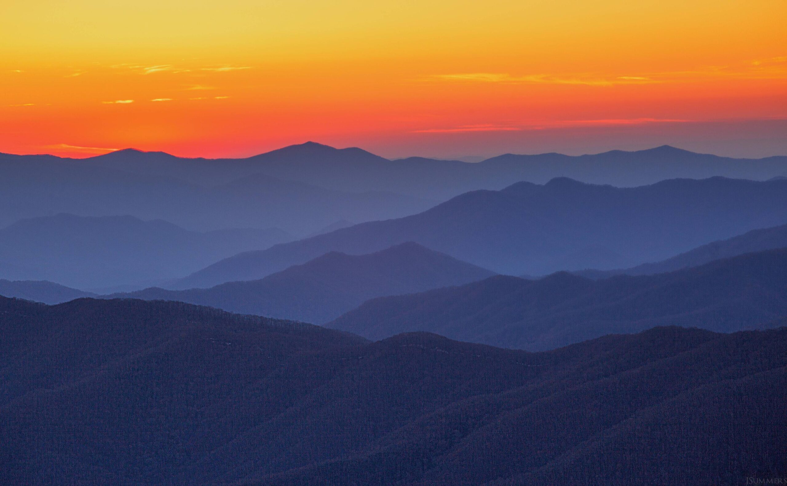 Free photo: Blue ridge mountains