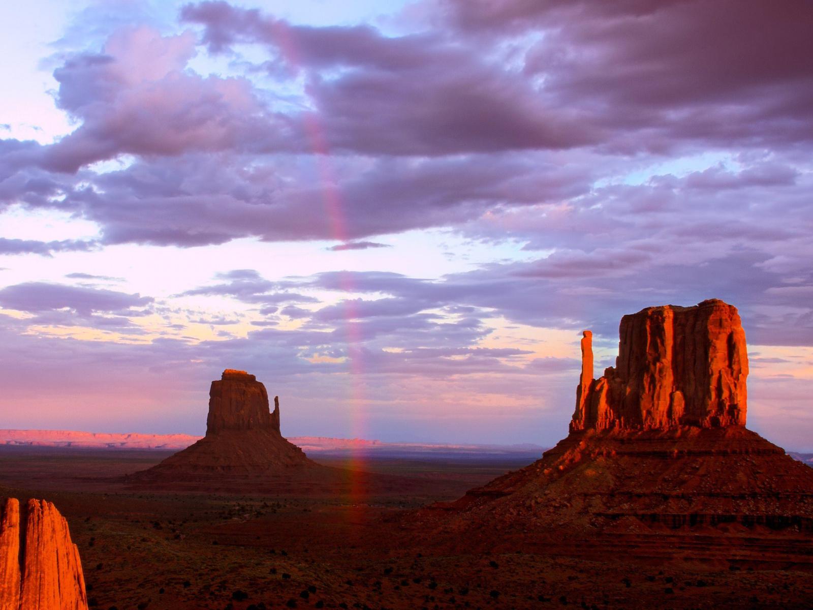 Download Wallpapers Monument Valley, Nature, Horizon, Cloud