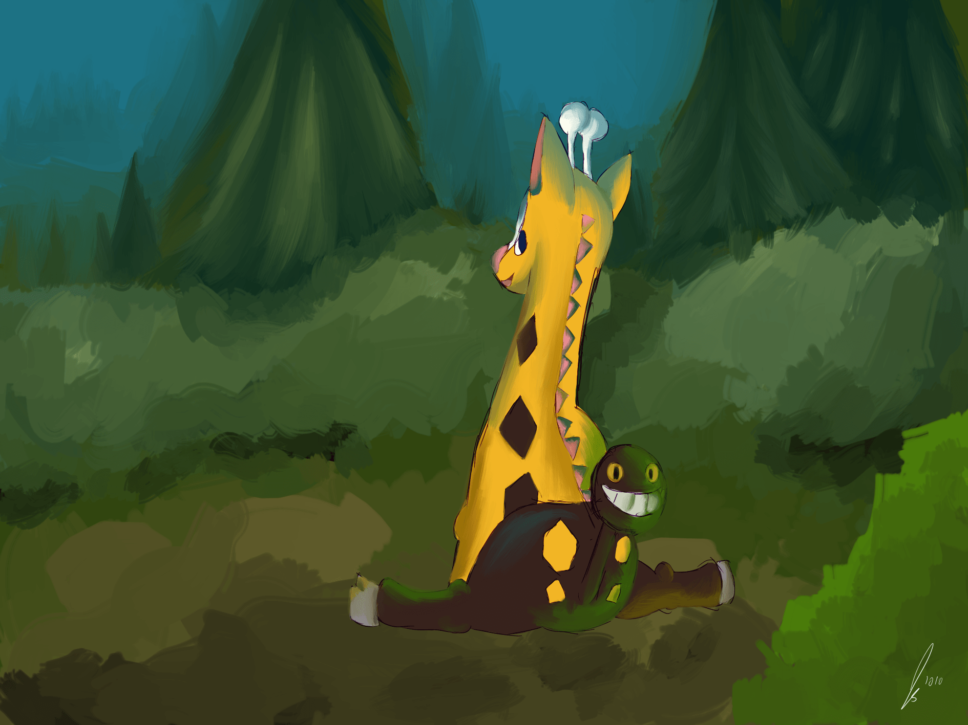 Girafarig by jaclynonacloud