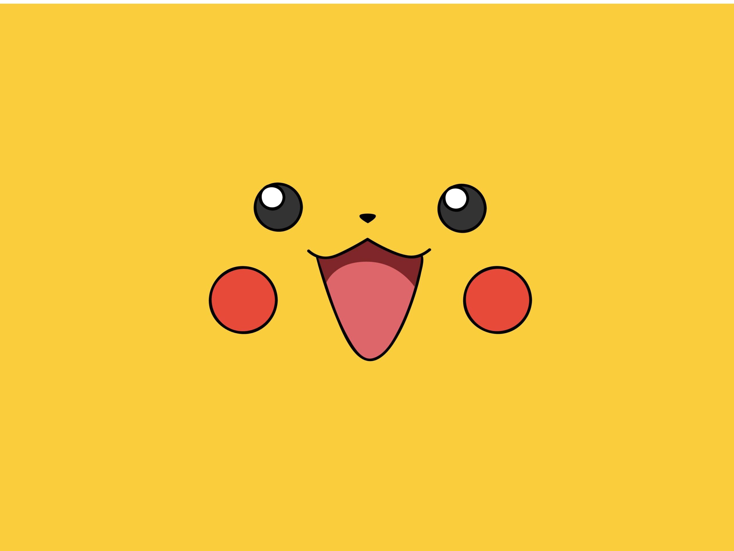 Pokemon video games yellow pikachu faces simple wallpapers