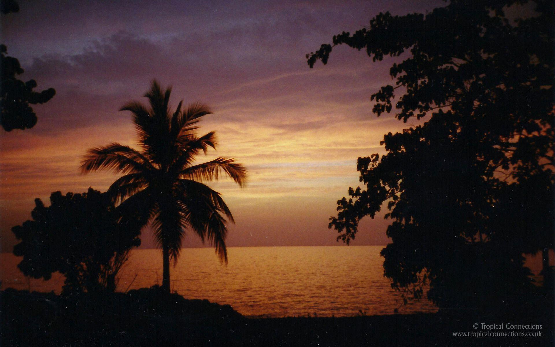 Free Wallpapers – Sunset in Jamaica