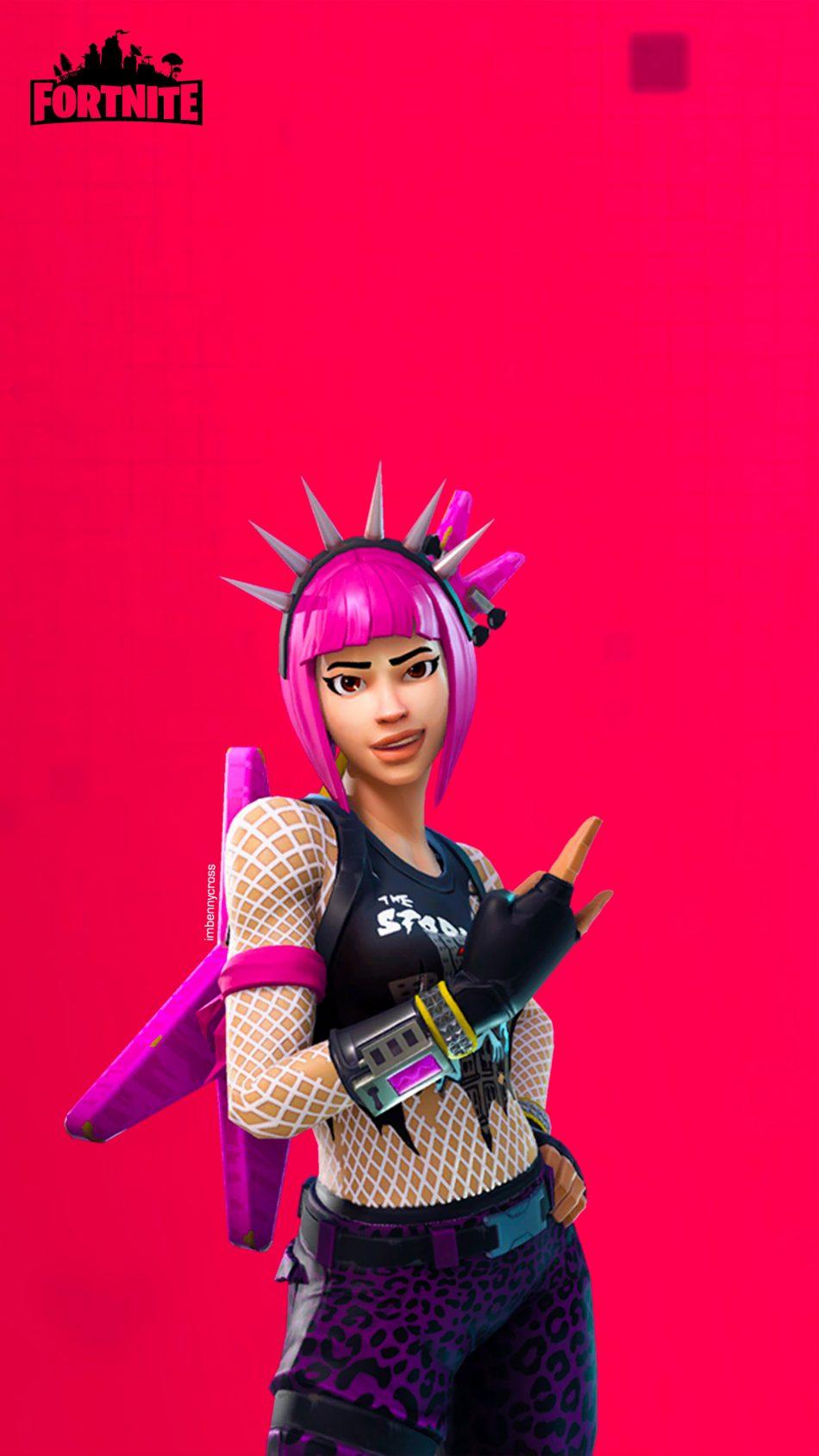 Download Fortnite Punk Girl Free Pure 4K Ultra HD Mobile Wallpapers