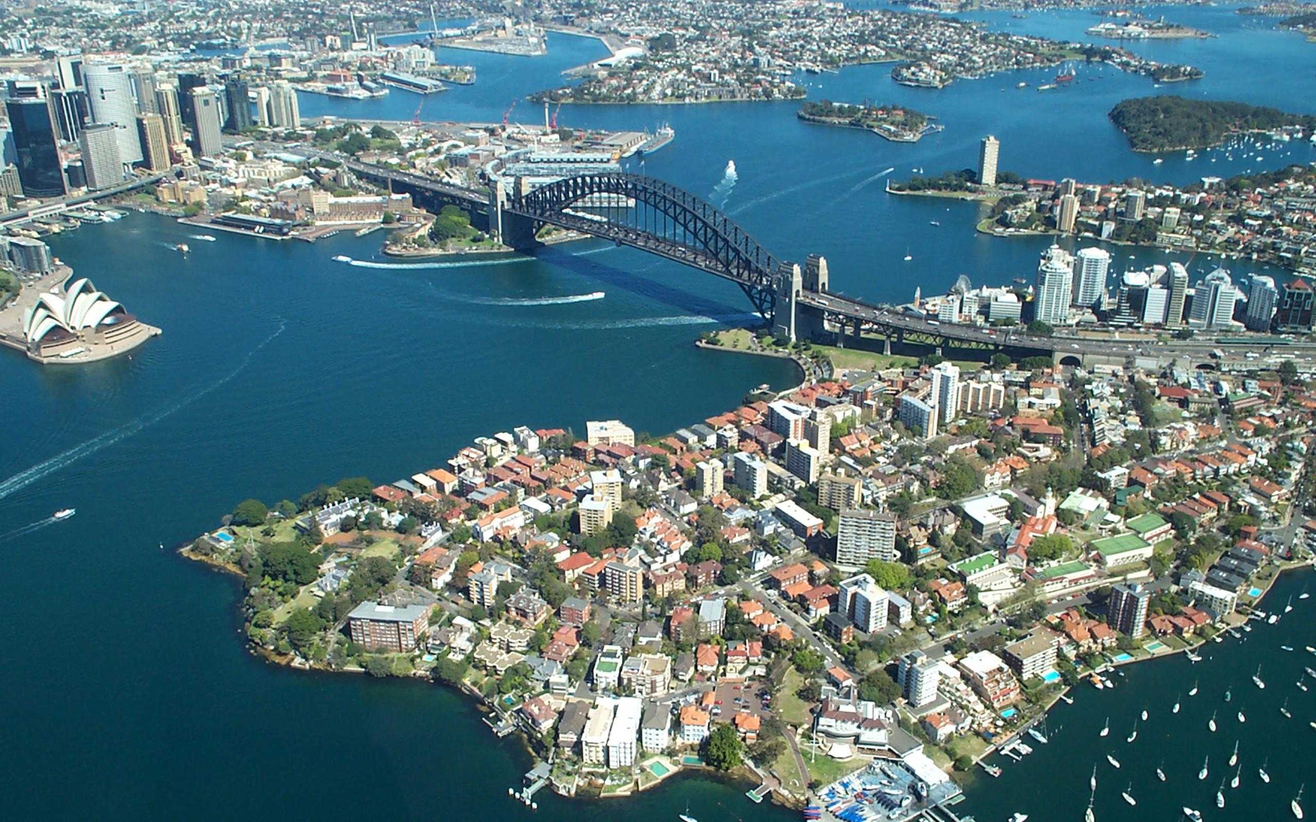 Sydney Harbour Bridge From The Air