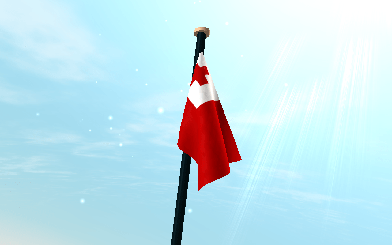 Tonga Flag 3D Free Wallpapers