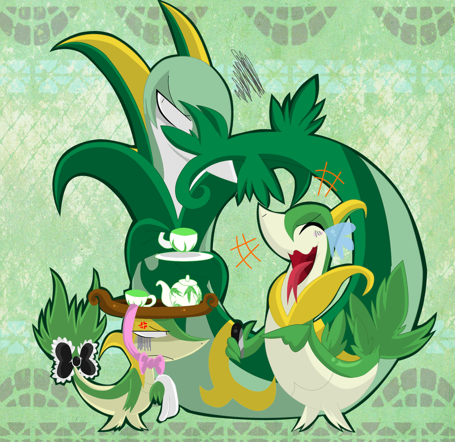 Snivy is Not Amused by SoftMonKeychains