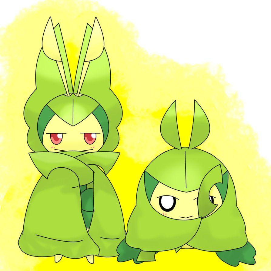 Leavanny and Swadloon by hoyeechun