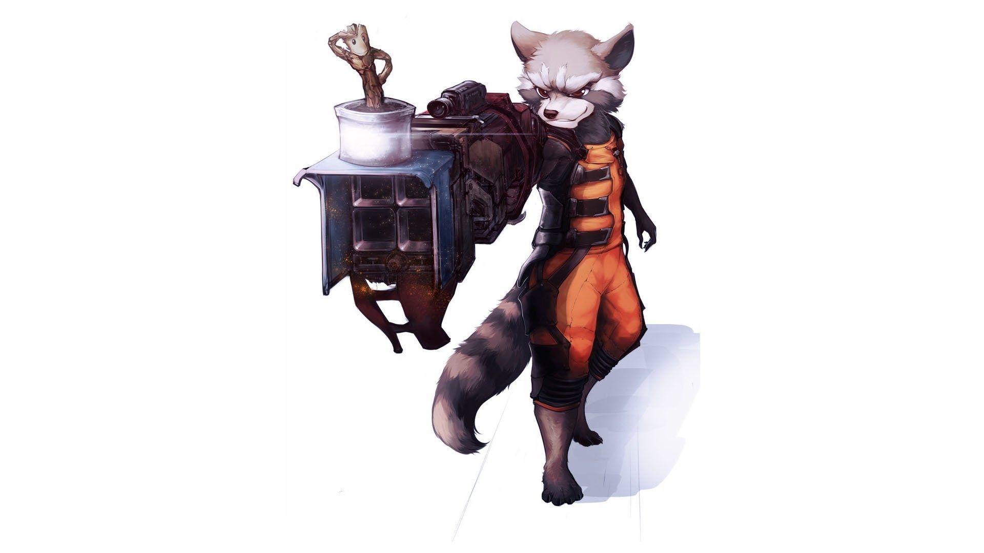 114 Rocket Raccoon HD Wallpapers