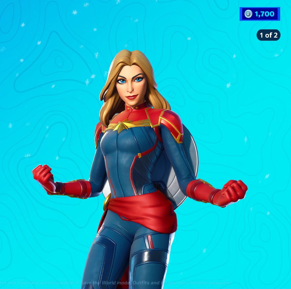 Captain Marvel Fortnite wallpapers