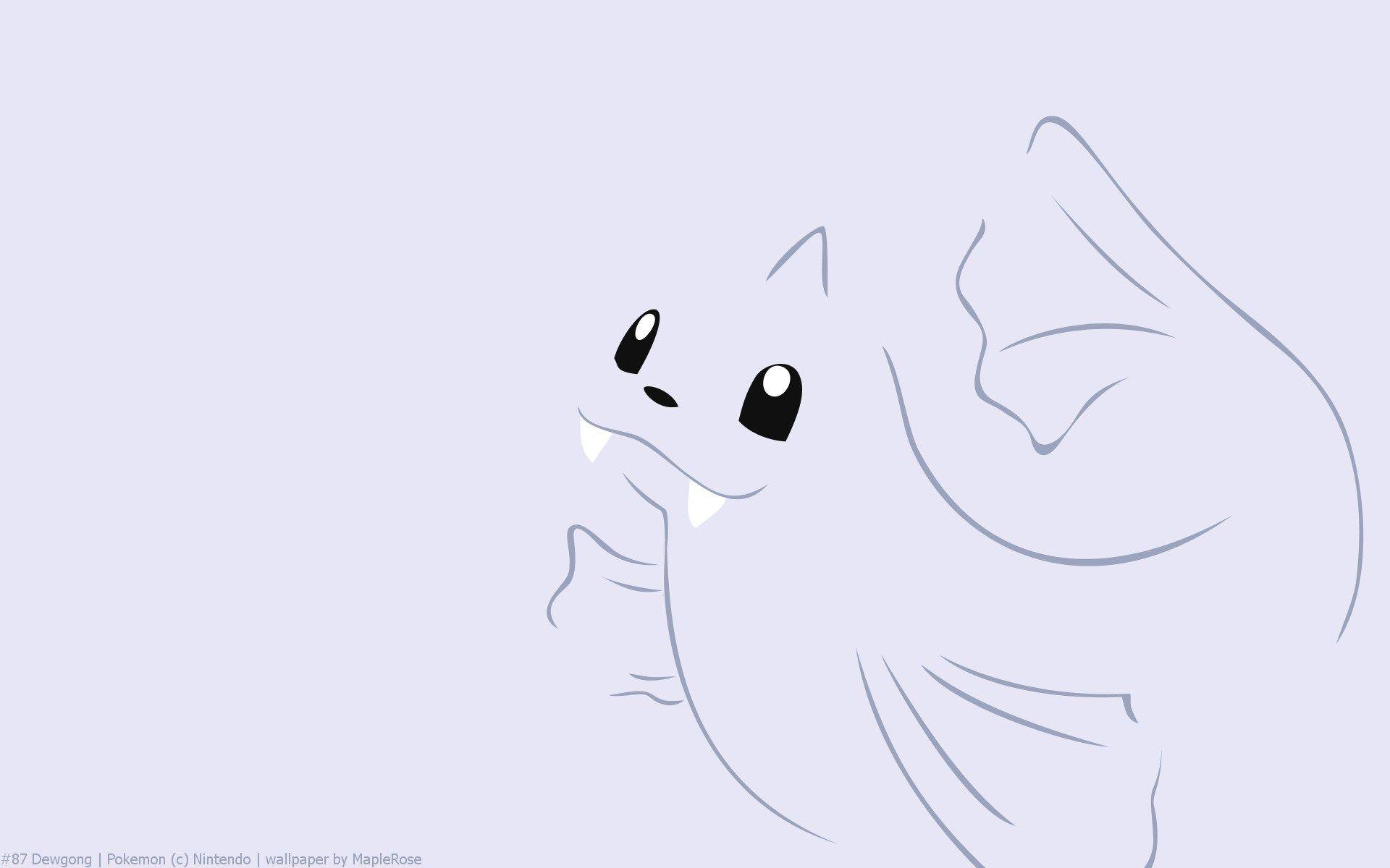 Dewgong, Minimal, Pokemon, Pokemon Generation I HD Wallpapers