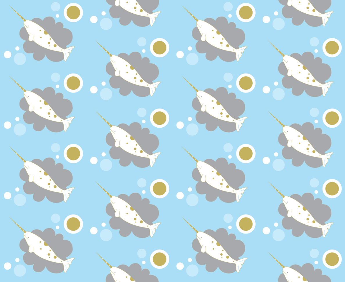 Narwhal Baby fabric