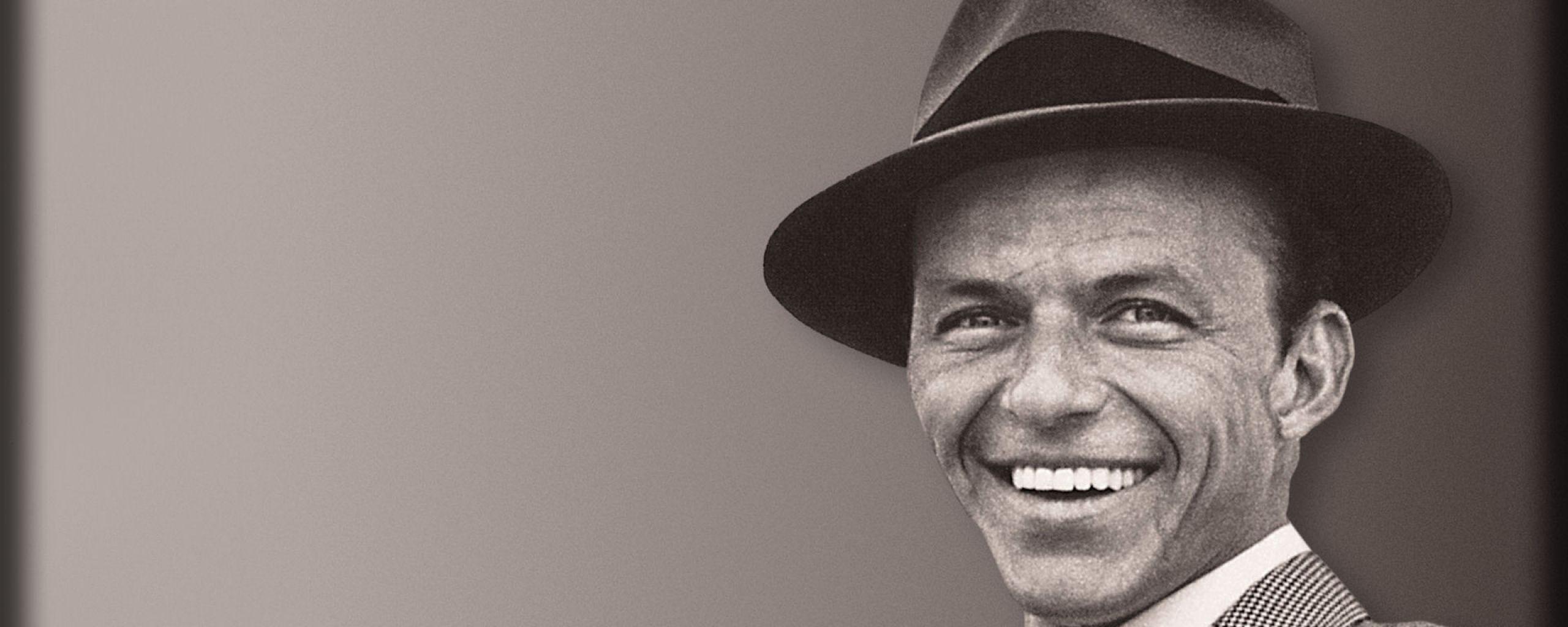 Download Wallpapers Frank sinatra, Smile, Suit, Hat, Face